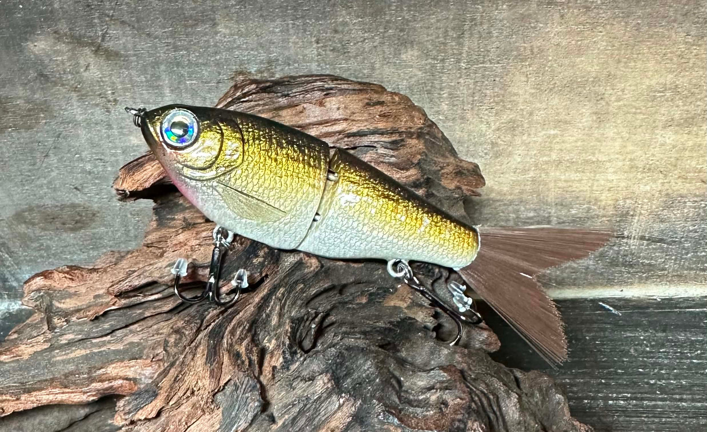 5" Mini Shad Glide Bait ( Gold Shad )