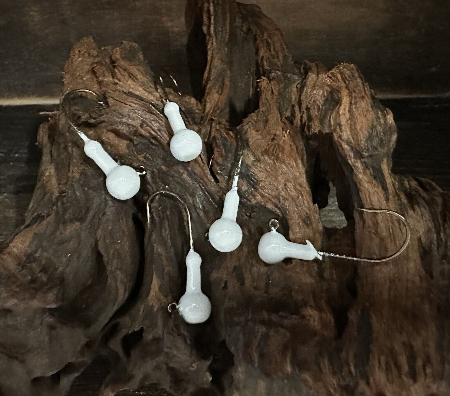 1/8 oz Round Jig Heads ( White )