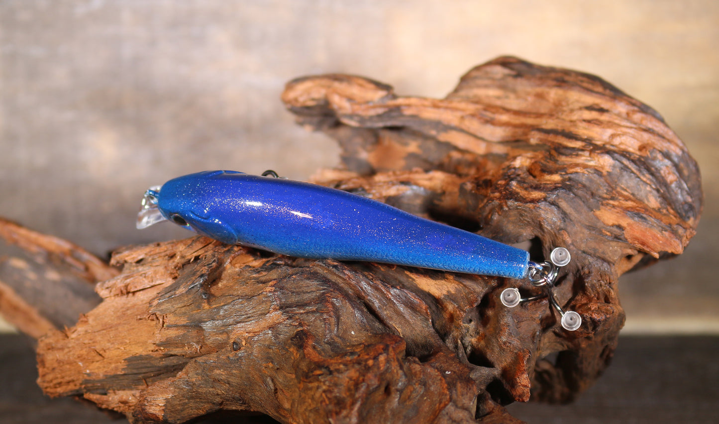 3.5" Shallow Jerk Bait ( Blue Silver )
