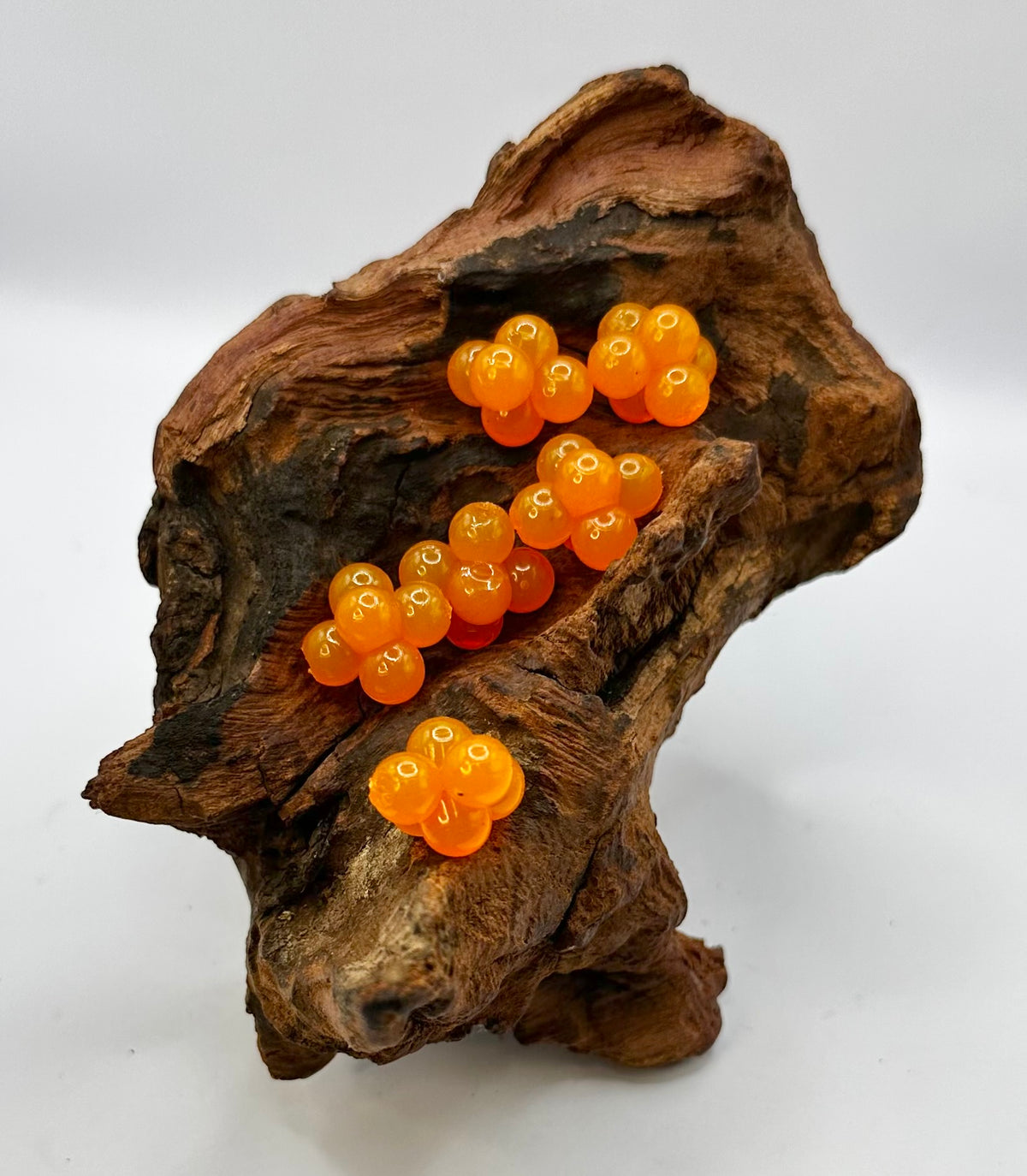 Soft Plastic Salmon Egg Sacs 5/16” eggs in Salmon oil (6-pk )