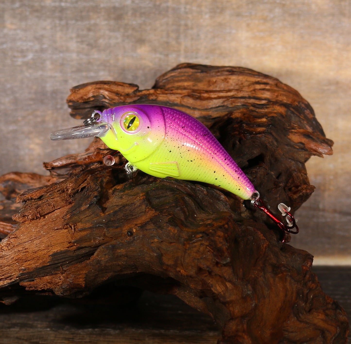 1.5" Slender Square Bill Crankbait ( Purple Sunshine )