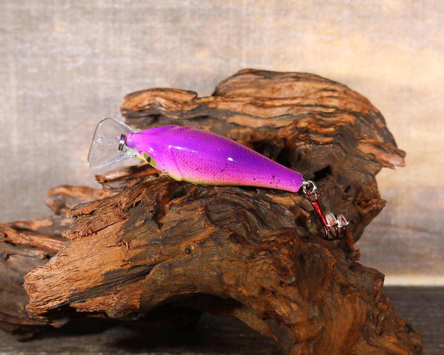 1.5" Slender Square Bill Crankbait ( Purple Sunshine )